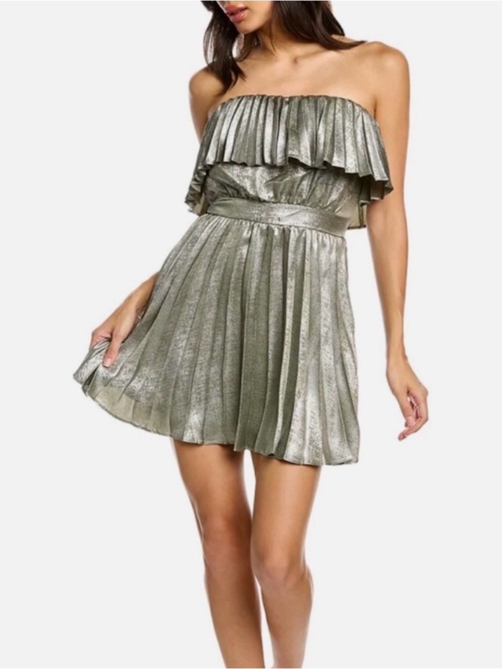 Ramy Brook Ryleigh Metallic Mini Dress